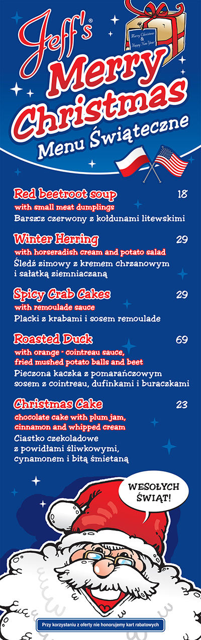Menu Świąteczne!